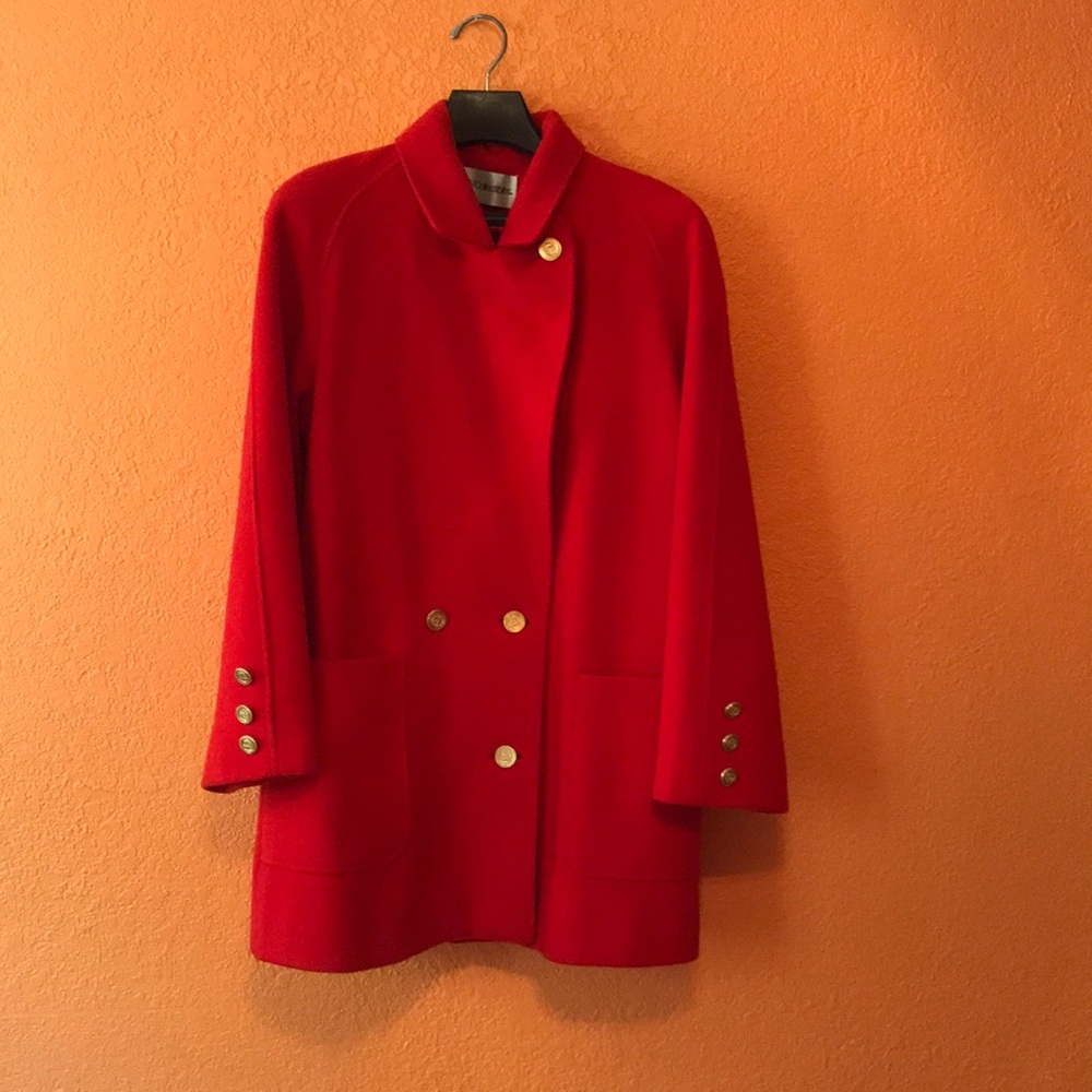 JH collectibles 100% wool red coat
